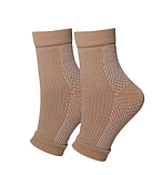 Шкарпетки компресійні для гомілковостопного суглоба бандаж для ніг шкарпетки без пальців 36-39 розмір бежеві, фото 3