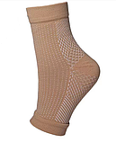 Шкарпетки компресійні для гомілковостопного суглоба бандаж для ніг шкарпетки без пальців 36-39 розмір бежеві, фото 4