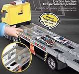 Трейлер-трек T909A “Будівельна спецтехніка” зі світлом, звуком і треком 135 см (8 машинок), фото 8