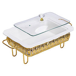 Настільна мармітниця порцелянова 36×21×15 (см) на підставці 1.5 (л) HP-26-6