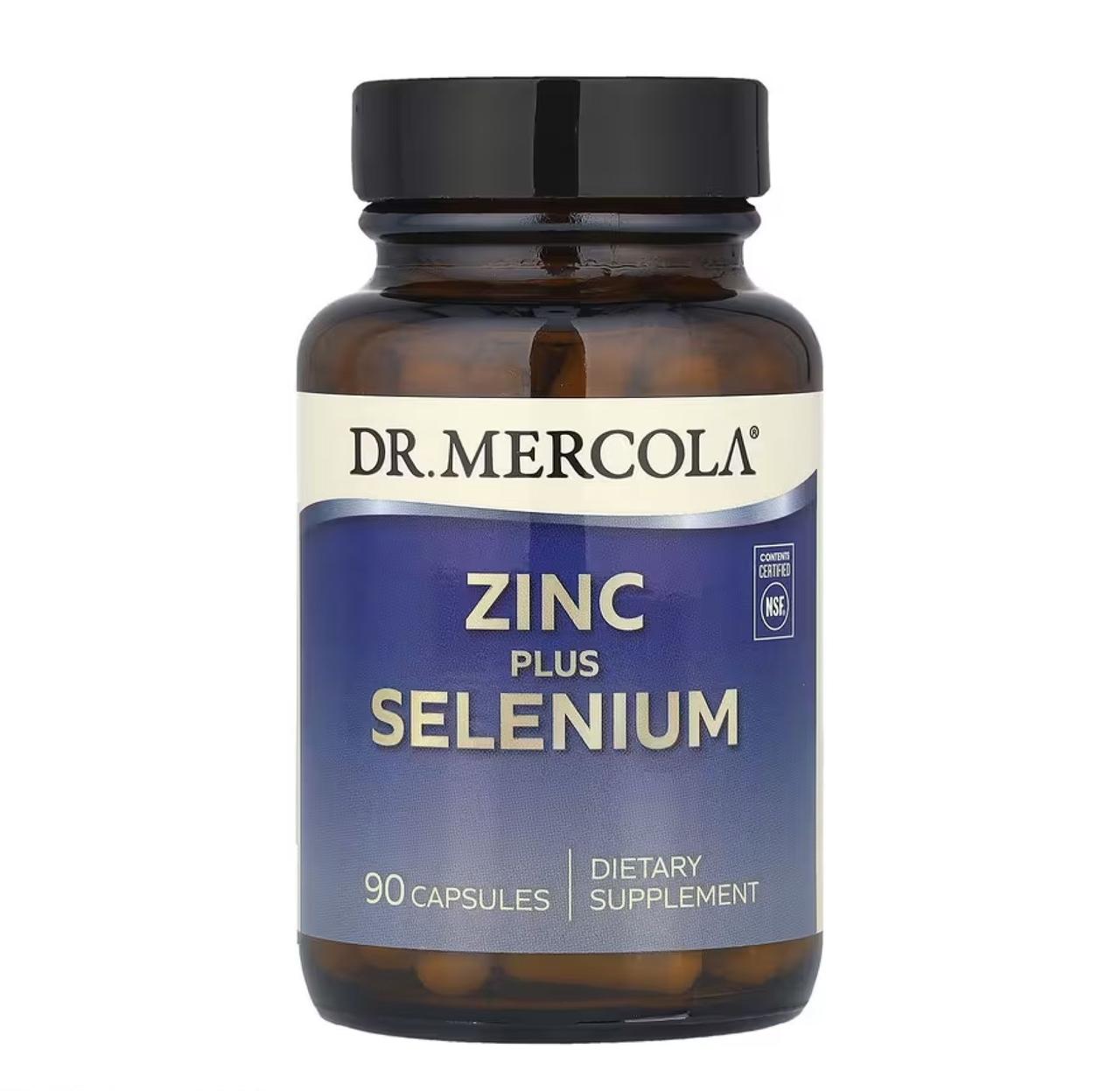 Цинк плюс селен Dr. Mercola Zinc plus Selenium, 90 капсул, фото 1