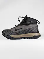 Чоловічі чорні кросівки Nike ACG Mountain Fly Black Grey GORE-TEX Winter Fur x Найк 41