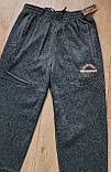 Чоловічі теплі спортивні штани трикотажні на флісі 46 р, фото 5