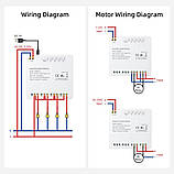Розумне 4 канальне Wi-Fi RF реле 85-250 В Tuya Smart Life WSMD-4 сухий контакт, фото 5