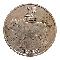 Ботсвана 25 тхебе, 1976