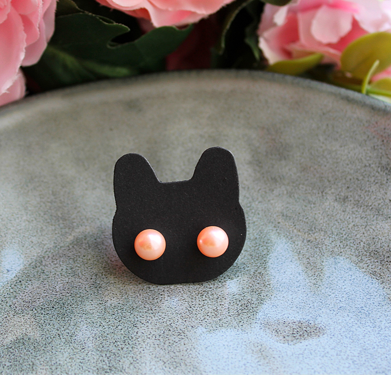 Сережки гвоздики " Ніжні перлини", фото 1