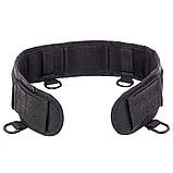 Ремінь розвантажувальний тактичний Tactical 80 см х 8 см чорний, фото 2