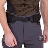 Ремінь розвантажувальний тактичний Tactical 80 см х 8 см чорний, фото 7