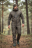 Зносостійкий тактичний костюм Soft Shell хакі