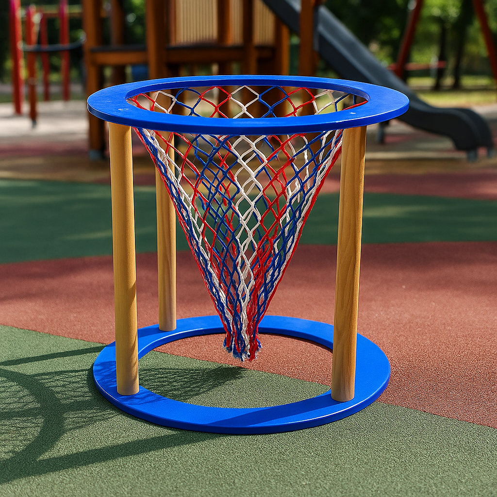 Кошик для закидання м'ячів 570х500 мм для дитячих ігор / Спортивний інвентар для дитячого спортзалу, фото 1