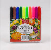 Ароматизовані фломастери «Фрукти» 10 кольорів, товсті (808-10)