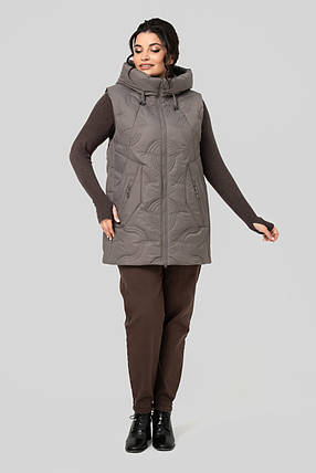 Жіноча жилетка подовжена Дана р-ри 50-60, фото 1