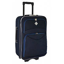 Валіза дорожня з кодовим замком на коліщатках Bonro Style (середній), об'єм 55 літрів синя, фото 4