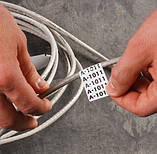 Самоламінуючі вініл-клот етикетки Brady M4C-240-498 для маркування клем та проводів, фото 2