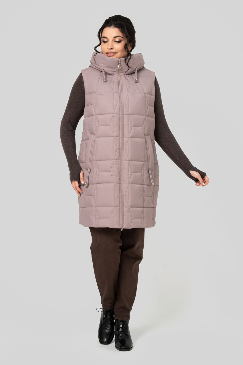 Жіноча жилетка подовжена Ліна р-ри 50-60