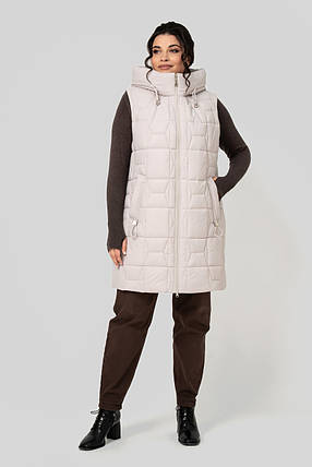 Жіноча жилетка подовжена Ліна р-ри 50-60, фото 1