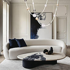 Дизайнерська біла люстра led 45W 4000K (88-P68117 (3100) BK+SM+AM+CL), фото 4