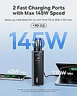 Baseus Power Bank, 20800mAh, 145W, 4-Port Portable Charger (77Wh), PD Fast Charging Battery Pack with Digital Зовнішній акумулятор, фото 4