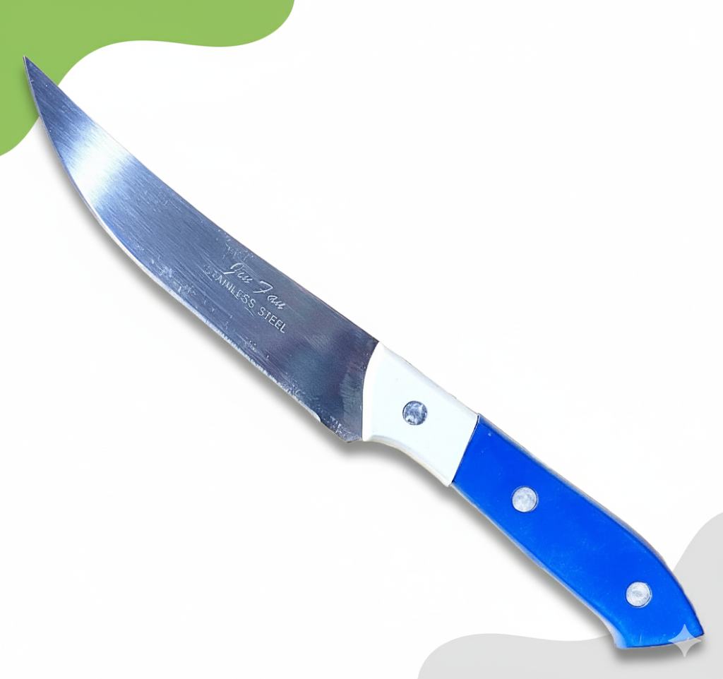 Ніж кухонний із синьо-білою ручкою №6, фото 1