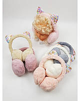 Детские Теплые наушники мягкие иметация меха,навушники зайчики