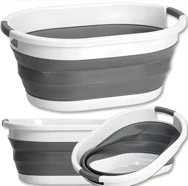Силіконовий складний кошик таз миска для білизни 25 л Ruhhy 15371