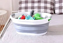 Силіконовий складний кошик таз миска для білизни 25 л Ruhhy 15371, фото 5