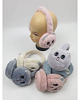 Детские Теплые наушники мягкие иметация меха,навушники зайчики