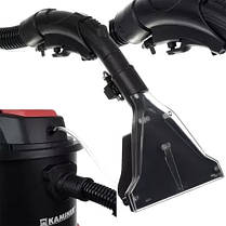 Миючий пилосос 20л Kaminer 23918 1600W з насадками, фото 4