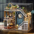 Конструктор Румбокс Чарівний Дім + пилозахисний купол 22,5 см, DIY набір для збирання Room box Чарівний дім Гаррі Поттера, фото 2