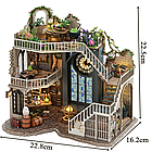 Конструктор Румбокс Чарівний Дім + пилозахисний купол 22,5 см, DIY набір для збирання Room box Чарівний дім Гаррі Поттера, фото 6