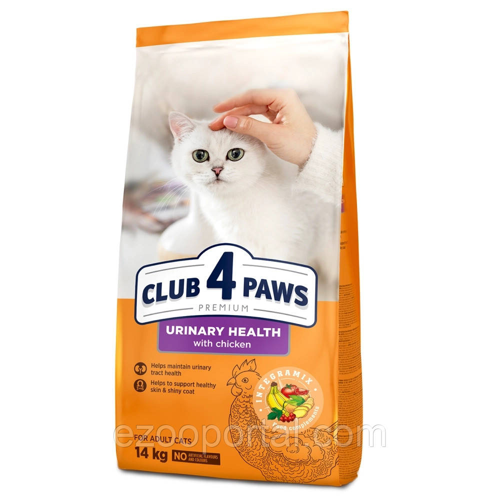 Корм Клуб 4 Лапи для підтримки здоров'я сечовивідної системи котів 14кг, фото 1