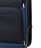 Набір валіз на колесах Bonro Style - 2 шт (M+L) чорно-т.синій середня і велика дорожні тканинні з кодовим замком і висувною ручкою, фото 6