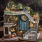 Конструктор Румбокс Чарівний Дім + пилозахисний купол 22,5 см, DIY набір для збирання Room box Чарівний дім Гаррі Поттера, фото 10