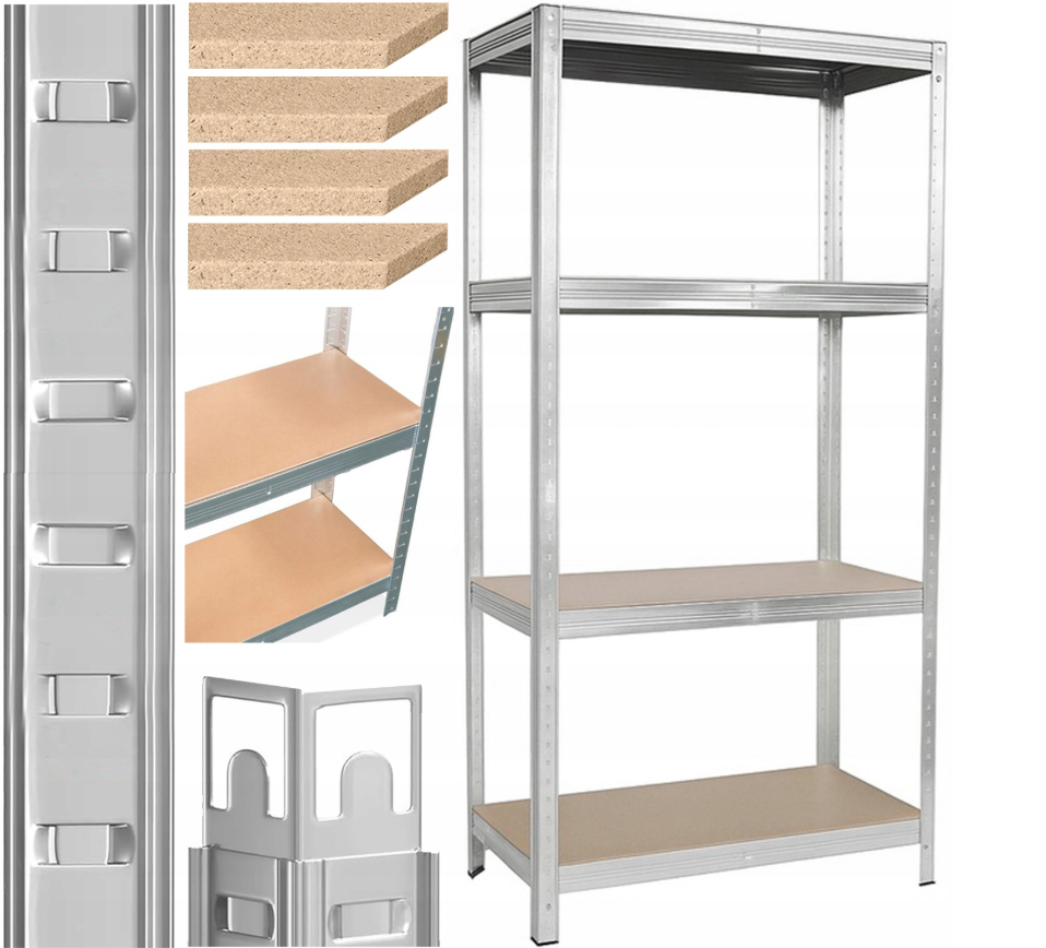 Надійний стелаж LEOBRO Premium 150 х 70 х 30 см, 150кг/полиця, 4 полиці (LB-R109)