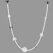 Дизайнерська біла люстра led 45W 4000K (88-P68117 (3100) BK+SM+AM+CL)