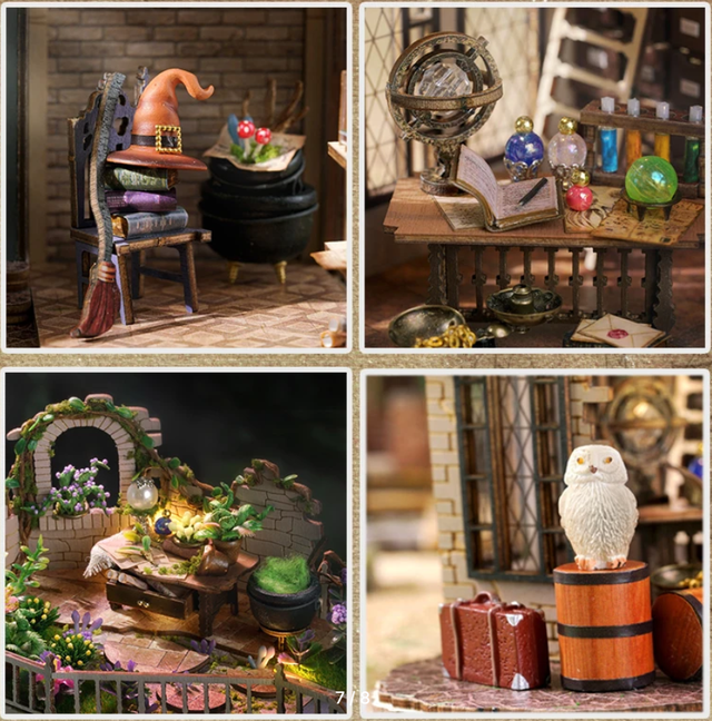 Набір деталей та інструкція для збирання 3D-конструктора "Чарівний світ"