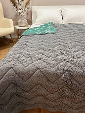 Плед новорічний на еко овчині Півтораспальний, фото 4