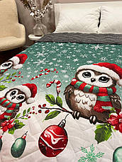 Плед новорічний на еко овчині Півтораспальний, фото 5