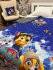 Плед новорічний на еко овчині Півтораспальний, фото 4