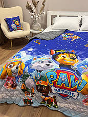 Плед новорічний на еко овчині Півтораспальний, фото 5