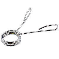 Замок пружинний хромированный для олімпійського грифа діаметром 50 мм 1 шт