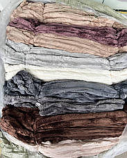 Велюрова постільна білизна Євро ПРОСТИНЯ НА РЕЗИНЦІ, фото 3