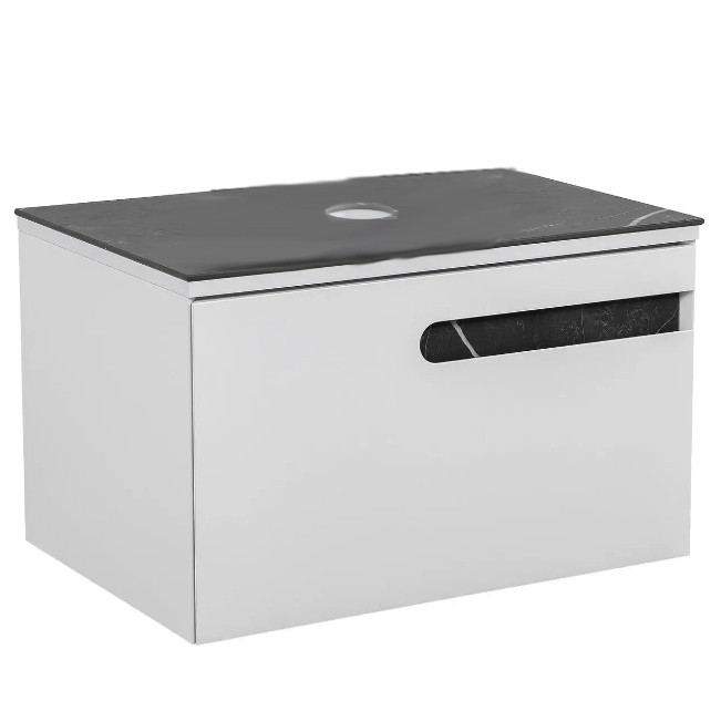 Тумба Остін (білий мат) зі стільницею. 70 см (конс.) без умивальника, фото 1