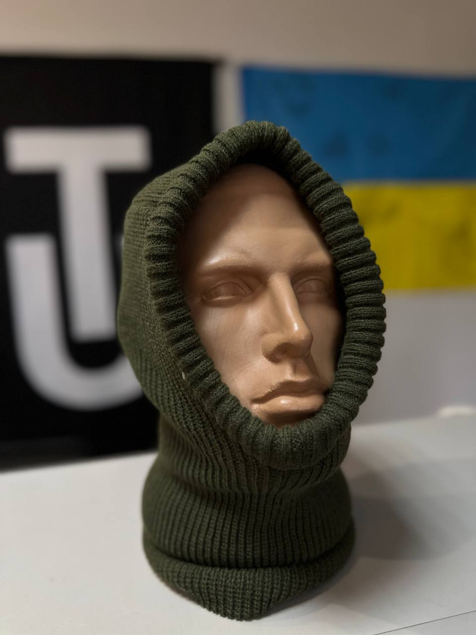 Балаклава-шапка REIS в’язка (Olive), фото 1