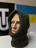 Балаклава-шапка REIS в’язка (Olive), фото 2