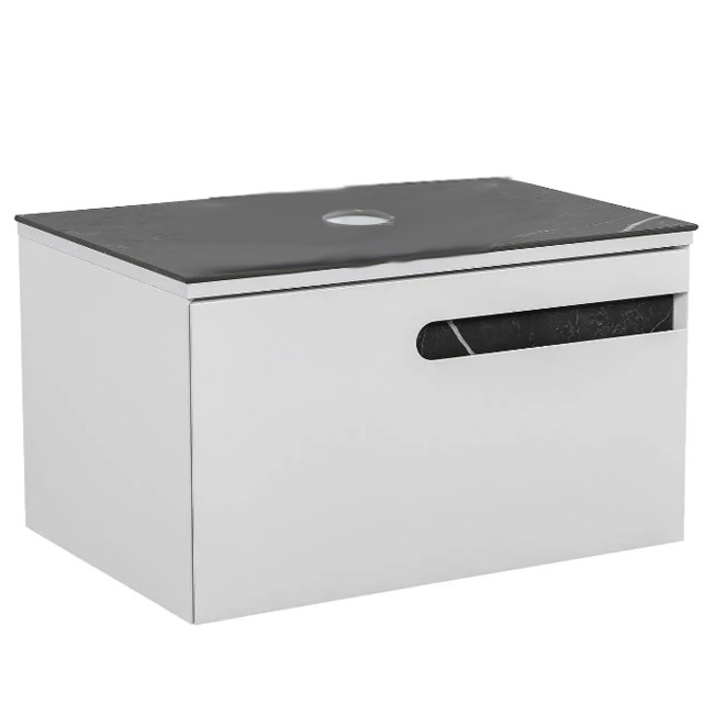 Тумба Остін (білий мат) зі стільницею. 80 см (конс.) без умивальника, фото 1