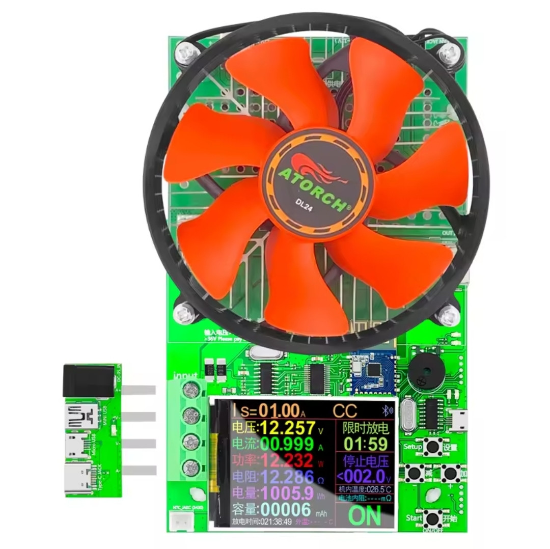 Електронне навантаження, тестер ємності DL24 150 Вт 20A, фото 1