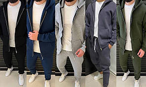 Костюм чоловічий теплий Тканина - тринитка на флісі Мод.1364-1668 Колір: чорний, графіт, меланж, темно-синій, хакі