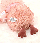 Іграшка м'яка кучерявий Страус 38 см рожевого кольору, іграшка для дітей Качка, фото 4