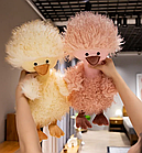 Іграшка м'яка кучерявий Страус 38 см коричневого кольору, іграшка для дітей Качка, фото 5